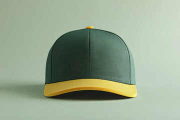 Snapback Mockup, high-end and customizable with realistic high-resolution rendering, ideal for branding, fashion design, and streetwear presentations, AI Generative