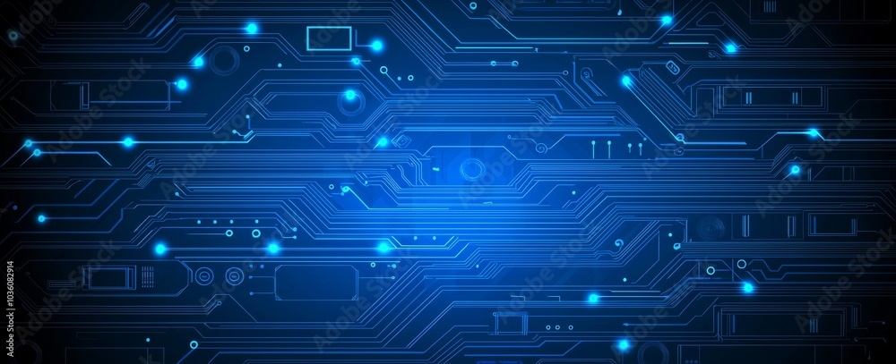 Poster circuit technology business background based on abstract structure