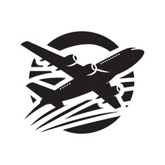 Professional Airplane Silhouette Vector Illustrations for Print and Web Use