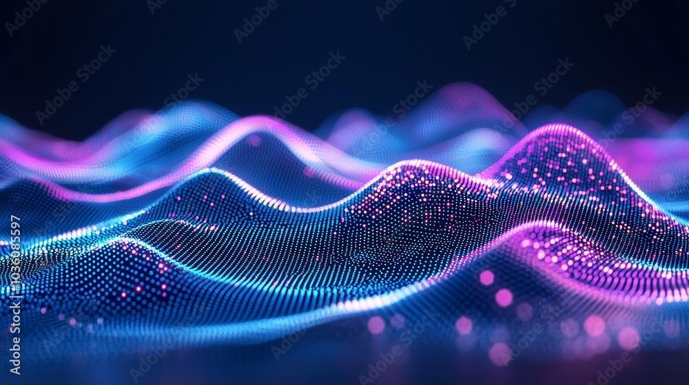 Poster background technology. stock. science background. big data visualization. 3d rendering.