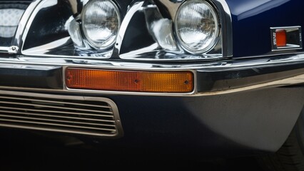 Drivers side headlights on a car