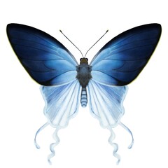 Isolated butterfly on white background for design pupose