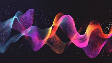 Obraz premium Abstract Colorful Wave Design