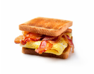 Bacon Egg and Cheese Sandwich on toast