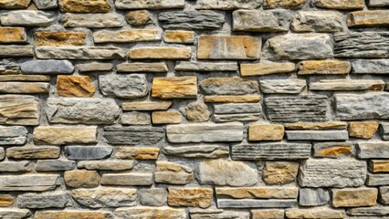 Background of an irregular stone wall forming a beautiful natural texture