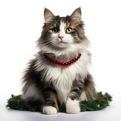 Feline holiday fashion