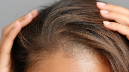 Fototapeta premium Lösung bei Haarausfall: Vorher-Nachher-Ergebnisse für mehr Selbstbewusstsein