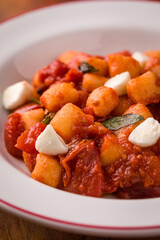 Delicious Gnocchi with Tomato Sauce and Mozzarella