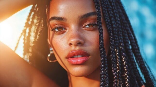 Modische Flechtfrisur f&uuml;r aktuelle Beauty-Trends