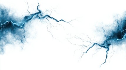 Leuchtender elektrisch blauer Blitzrahmen für digitales Mediendesign