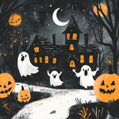 Gruselige Cartoon-Aktivit&auml;ten f&uuml;r ein lustiges Halloween