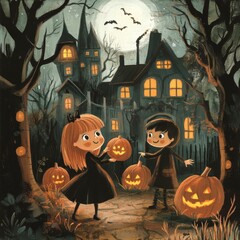 Gruselige Cartoon-Aktivit&auml;ten f&uuml;r ein lustiges Halloween