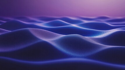 Obraz premium Abstract Purple and Blue Wavy Surface