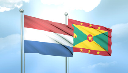 Netherlands and Grenada Flag Together A Concept of Relations