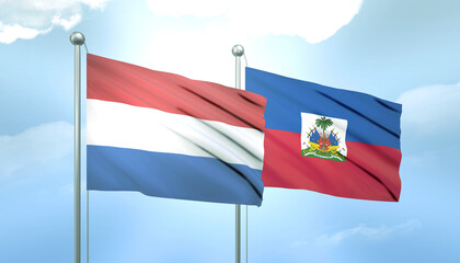 Netherlands and Haiti Flag Together A Concept of Relations