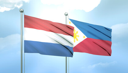Netherlands and Philippines Flag Together A Concept of Relations