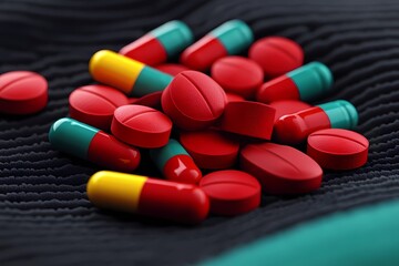 Medical pillows mockup on a white surface, suitable for product advertising, healthcare product design, and medical supply illustrations.