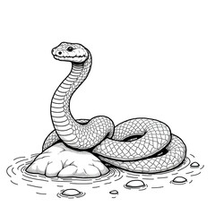 Fototapeta premium Coiled Snake