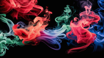 Fototapeta premium Smoke in black background for your Design.