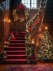 Sch&ouml;ne Weihnachtsstufen: Dekoration f&uuml;r die Feiertage