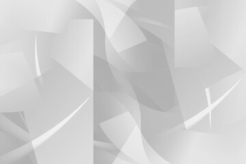 Abstract white background with multi exposure 3 d geometric pattern