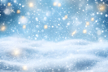 Fototapeta premium Delicate Snowflakes in Winter Light