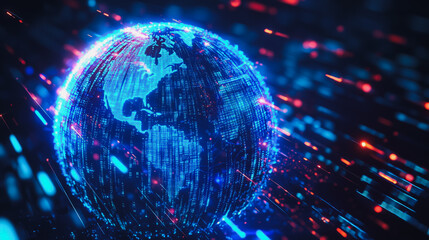 Abstract business network Around the world and charts and graphs with statistics to innovative analyze business potential and forecast future development of companies growth.