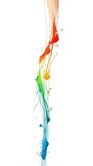 Obraz premium bright paint drips and splatters on canvas
