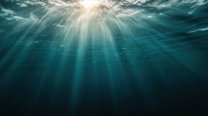 Obraz premium Sunbeams Under The Sea