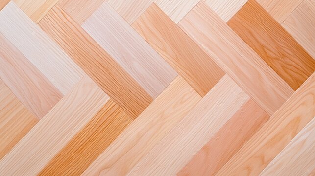 Herringbone wood pattern, light wooden tones, elegant parquet flooring, seamless texture, natural aesthetic, polished design, minimalistic background, organic materials, copy space