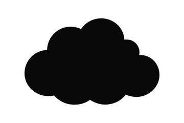 Cloud icon on white