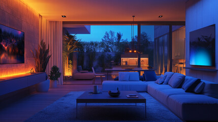 Smart homes use the internet to connect and control devices like lights, appliances, and security systems. This lets you manage your home from anywhere.