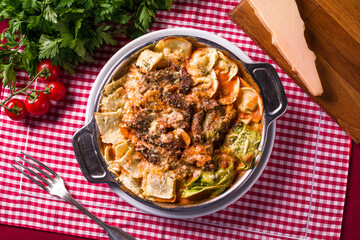 Delicious Homemade Italian Pasta Dish with Fresh Ingredients