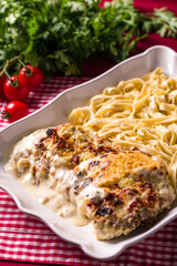 Delicious Italian Pasta Dish With Creamy Cheese and Fresh Herbs