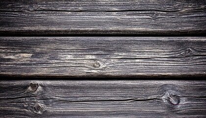 Fototapeta premium Weathered wooden planks with intricate grain patterns at an outdoor setting