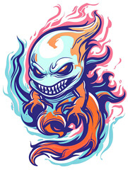 Colorful Cartoon Monster Illustration