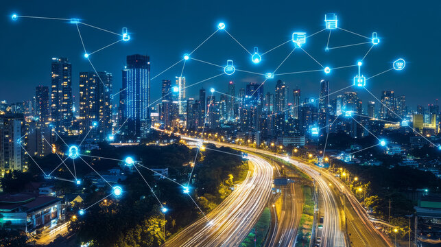 Smart cities use technology, like the internet of things, to make life easier and more efficient for residents.