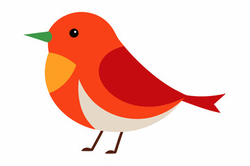 Vector cute cartoon Christmas animals set.