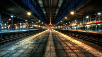 The central train station in Zurich, Switzerland. You're looking at the platform.