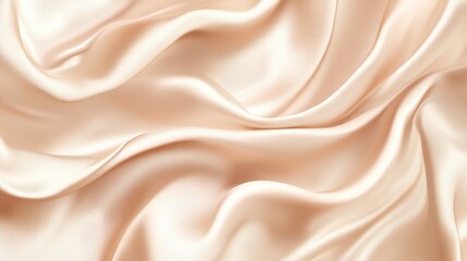 Abstract Background with Beige Satin Fabric
