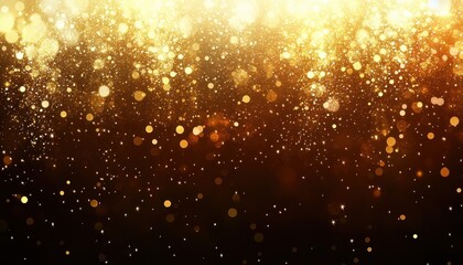 Fototapeta premium Golden sparkles create a magical atmosphere for celebrations and events