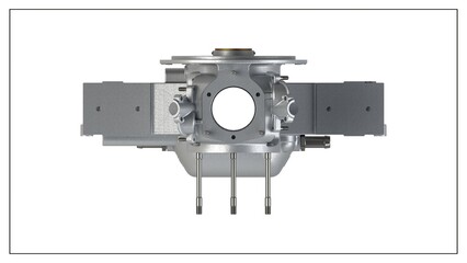 3D Rendered Rear Crankcase for Wright P-1 Cyclone Engine - High Precision Aerospace Component