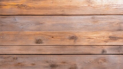 Obraz premium Warm brown wooden planks with rich grain details, horizontal alignment, aged and rustic style, smooth texture, natural material for vintage and eco-friendly backgrounds