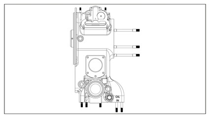 3D Rendered Rear Crankcase for Wright P-1 Cyclone Engine - High Precision Aerospace Component