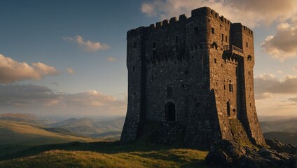 Fototapeta premium An impressive archer tower rises above the trees offering stunning views for all visitors