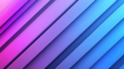 Obraz premium Abstract gradient background with diagonal stripes in purple and blue tones.
