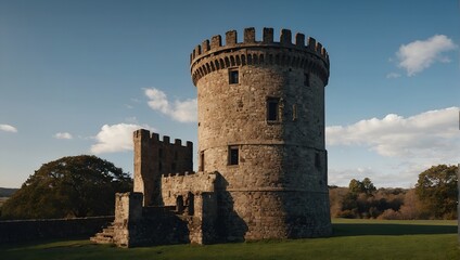 At dawn, the archer tower reveals its majestic form