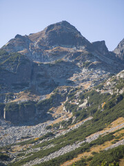 Landscape of Rila Mountain near Malyovitsa peak, Bulgaria
