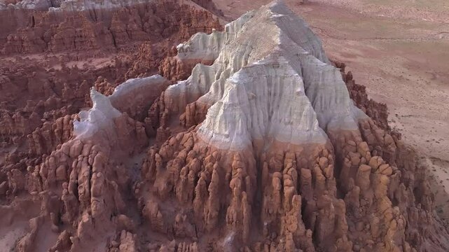Aerial view of Goblin Valley State Park's unique landscape