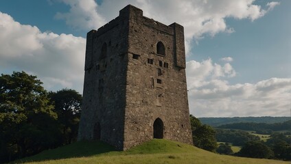 Children listen to tales spun near the archer tower